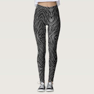 Leggings Le tigre argenté métallique barre le poster de