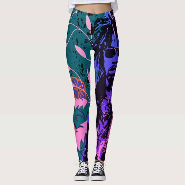 Leggings Le vintag Player Retro (Devant)