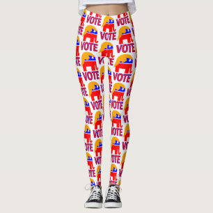 Leggings le vote républicain de l'éléphant trump 2020