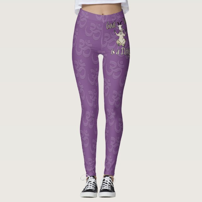 Leggings Le Yoga de chèvre est quelque chose | GetYerGoat™ (Devant)