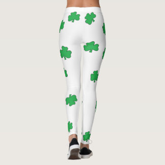 Leggings Le yoga du jour de St Patrick de shamrock halète