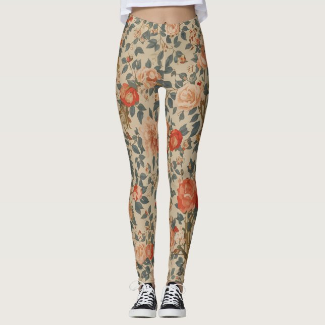 Leggings Légende florale calme (Devant)