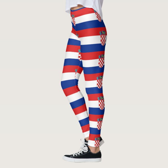 Leggings Légendes avec drapeau de Croatie (Gauche)