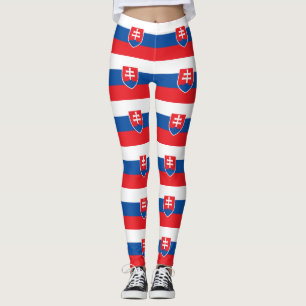 Leggings Légendes avec drapeau de la Slovaquie