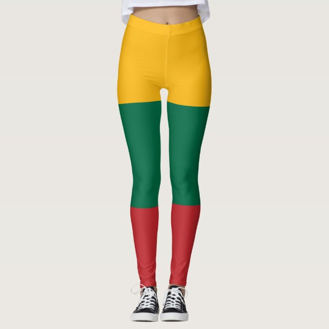 Leggings Légendes avec drapeau de Lituanie (Devant)