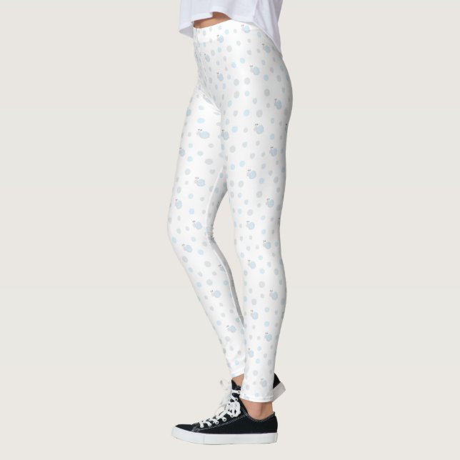 Leggings Légendes Bleues et escargots Tout sur Motif (Gauche)