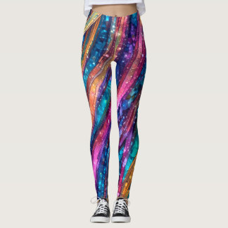 Leggings Légendes brillantes de la séquence multicolore