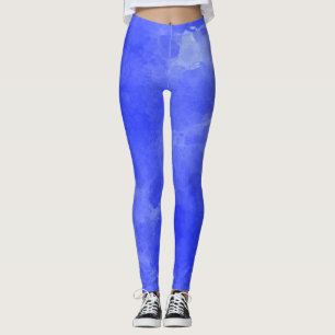 Leggings Légendes d'aquarelle bleue