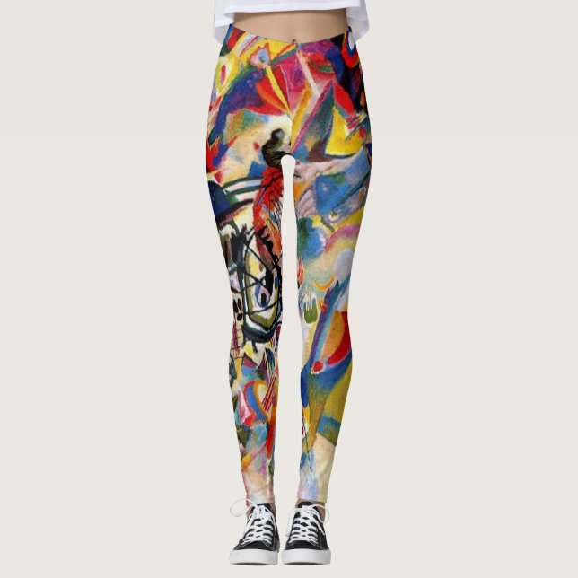 Leggings Légendes d'art abstrait de Vassily Kandinsky (Devant)