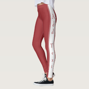 Leggings Légendes de bande latérale avec texte et couleurs