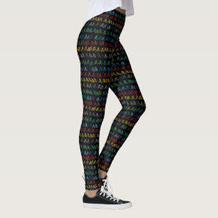 Leggings Légendes de bicyclettes colorées