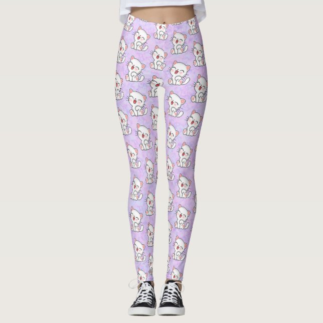 Leggings Légendes de chat (Devant)