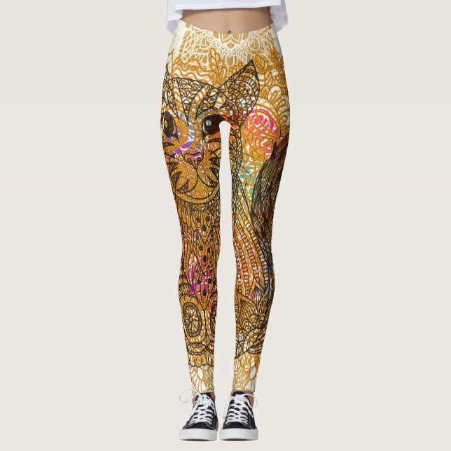 Leggings Légendes de chat (Devant)