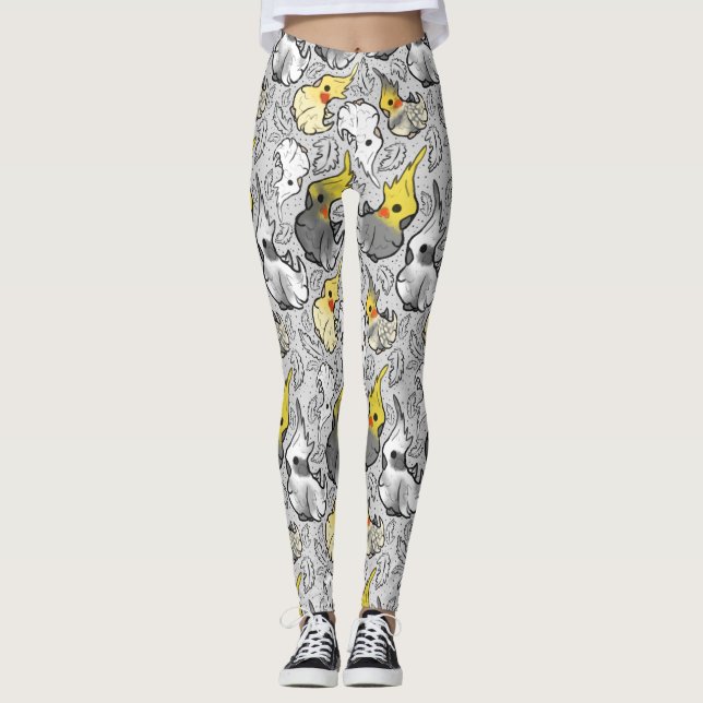 Leggings Légendes de Cockatiels Dusty (Devant)