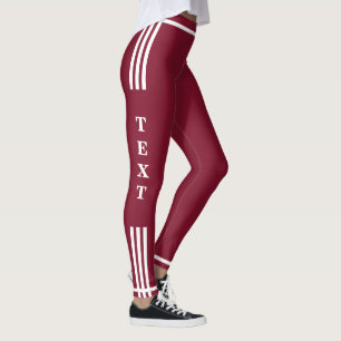 Leggings Légendes de conditionnement avec texte et couleurs