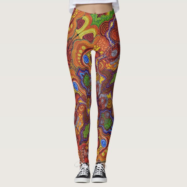 Leggings Légendes de Damien et Yilpi (Devant)