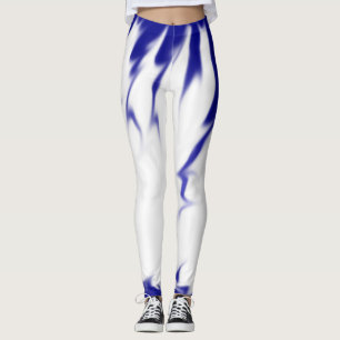 Leggings Légendes de déversement de peinture bleue