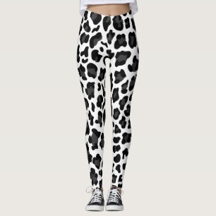 Leggings Légendes de femmes Posters de animaux noires/blanc