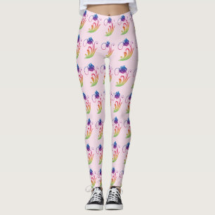 Leggings Légendes de fleurs