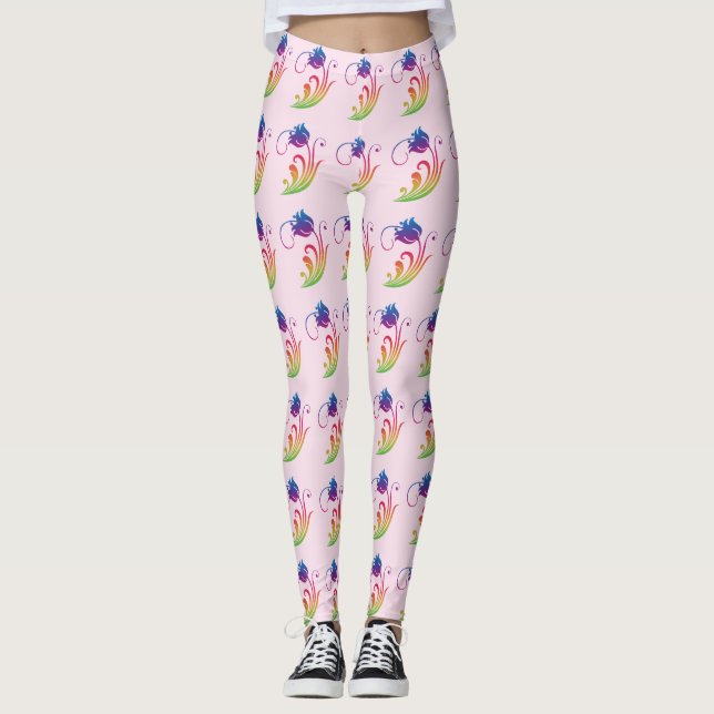 Leggings Légendes de fleurs (Devant)
