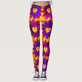 Leggings Légendes de fleurs