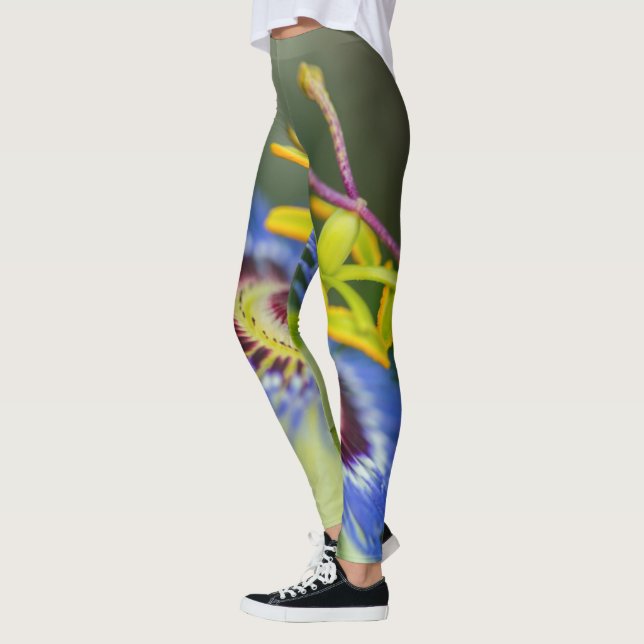 Leggings Légendes de Fleurs de Passion - Grandes Légendes d (Gauche)