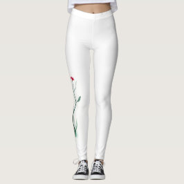 Leggings Légendes de fleurs simples