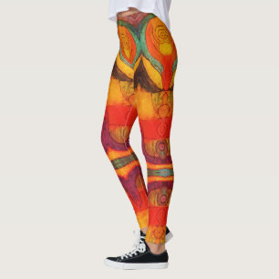 Leggings Légendes de flux Abstraites