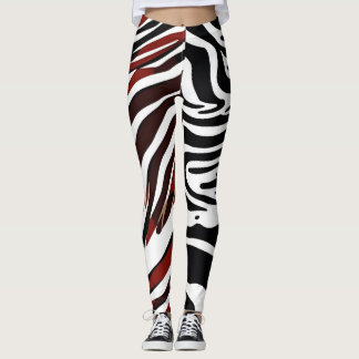 Leggings Légendes de modèle Zebra opposées
