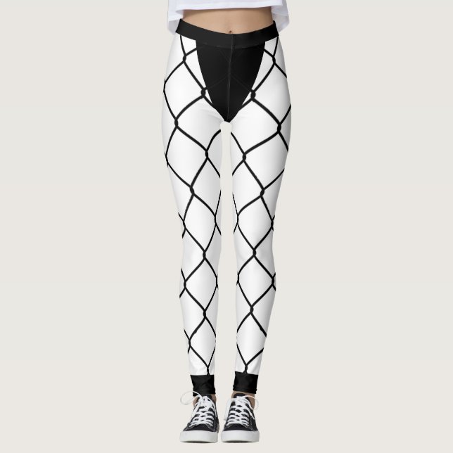 Leggings Légendes de Ninja - Poisson à maille complète (Devant)