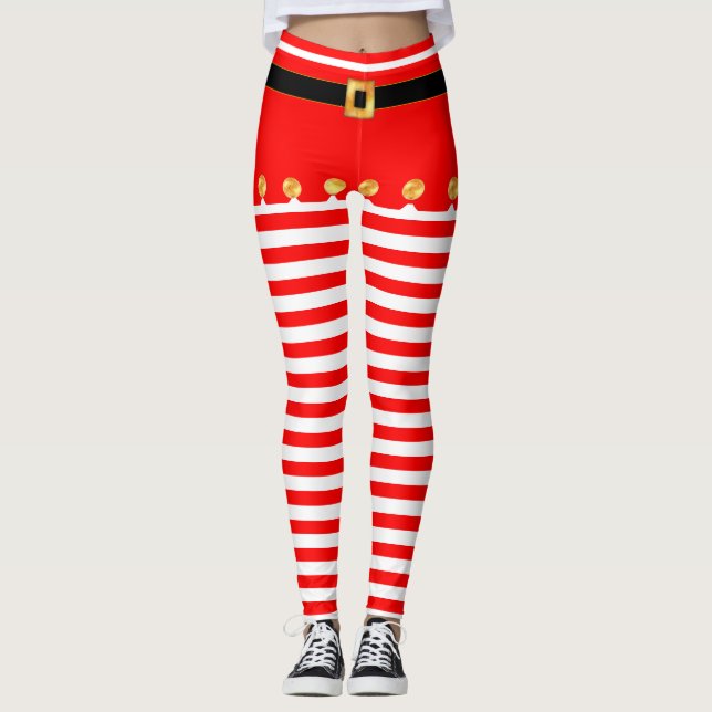 Leggings Légendes de Noël mignonnes (Devant)