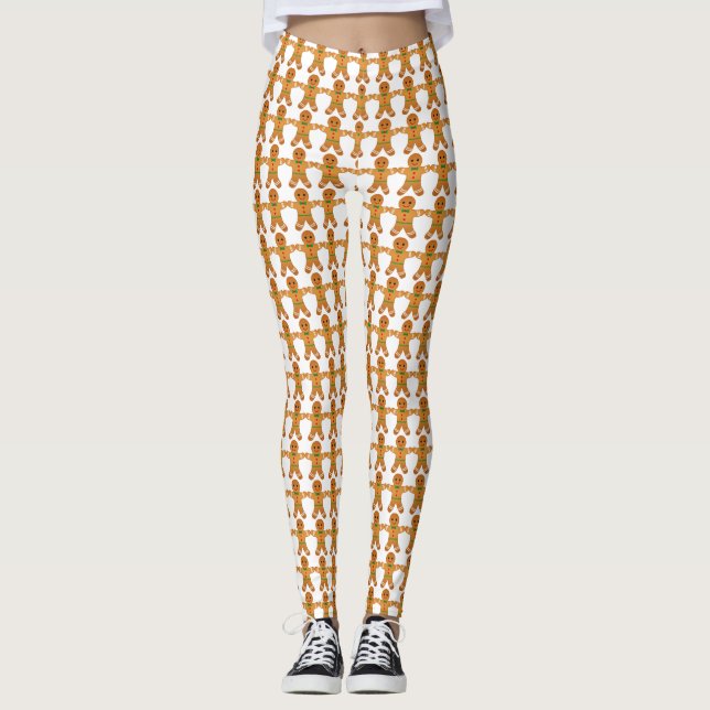 Leggings Légendes de Noël moches - Gingerbread hommes (Devant)