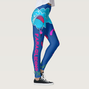 Leggings Légendes de Pixie au parapente bleu de la Marine
