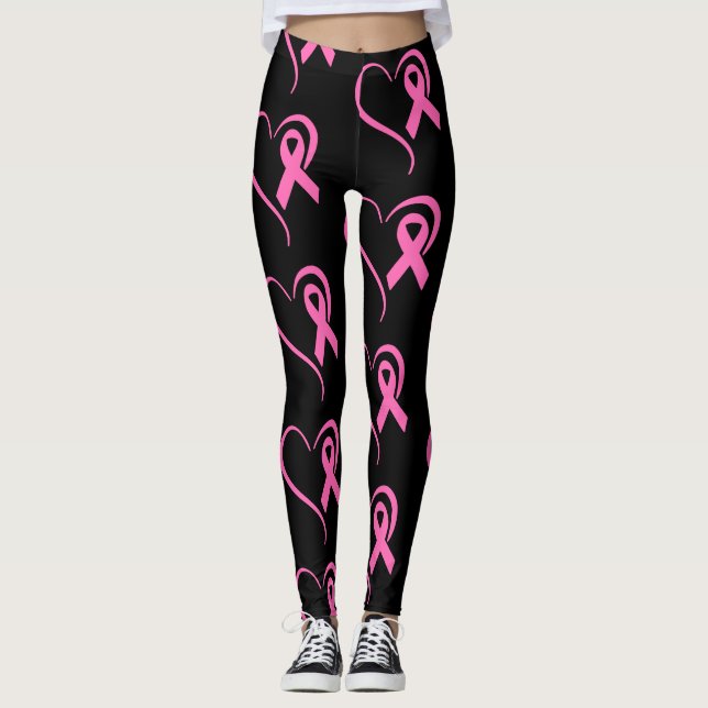 Leggings Légendes de sensibilisation au cancer du sein (Devant)