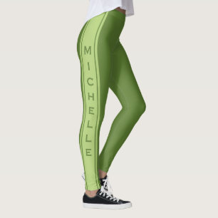 Leggings Légendes de texte et de couleur personnalisées