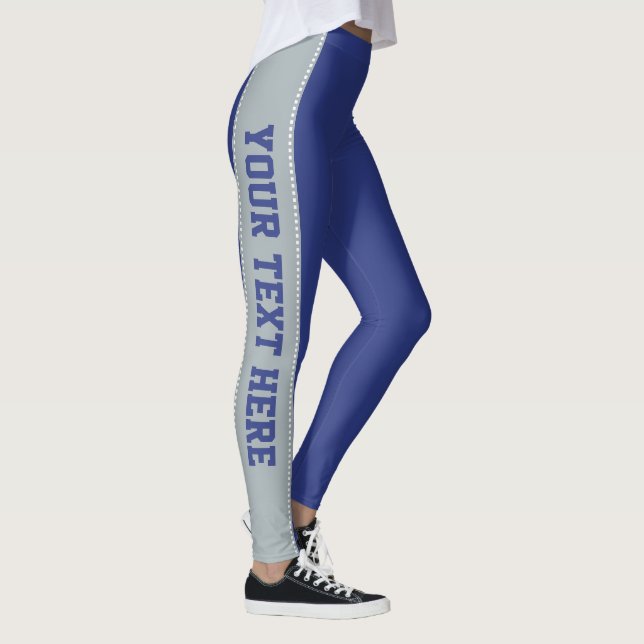 Leggings Légendes de texte et de couleur personnalisées (Droite)