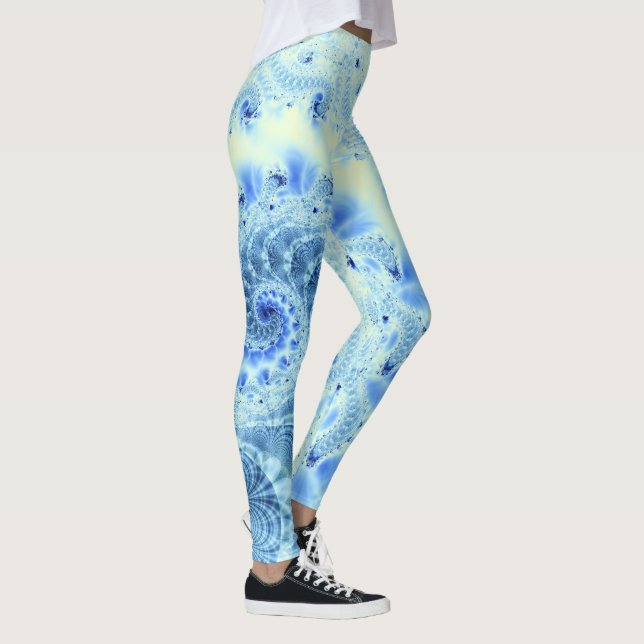 Leggings Légendes de tourbillon de glace bleue (Droite)