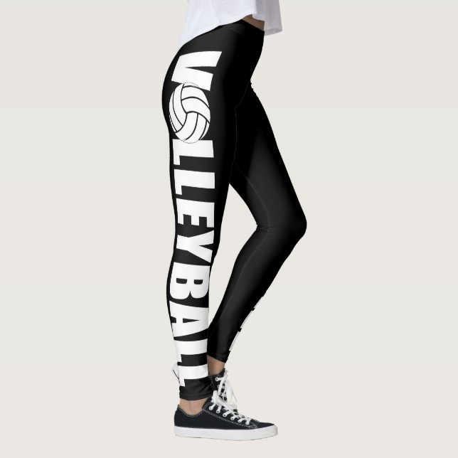 Leggings Légendes de volley-ball couleur personnalisées (Droite)