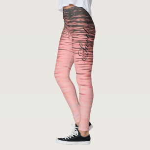 Leggings Légendes de zèbre rose doux