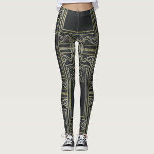 Leggings Légendes d'Eldrich Symmétrica à carreaux