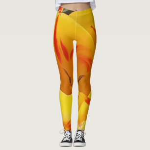 Leggings Légendes des tulipes jaunes