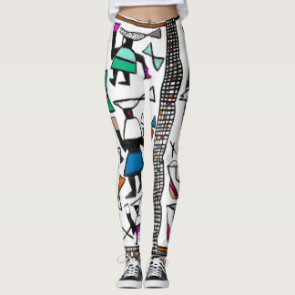Leggings Légendes d'impression africaines de Senufo