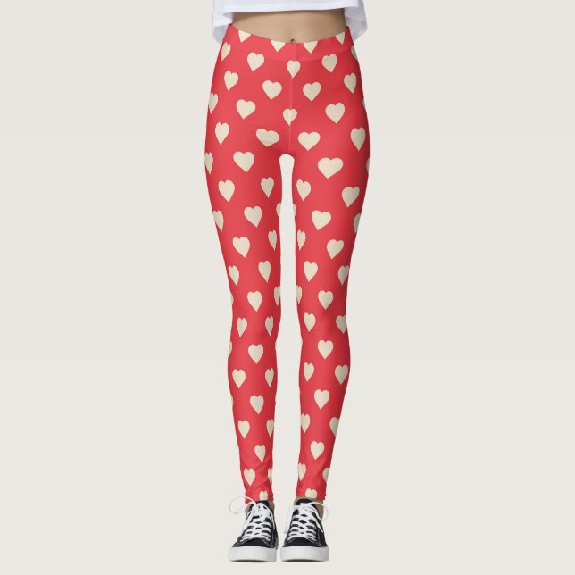 Leggings Légendes du Coeur Rouge / Légendes du jour de Vale (Devant)