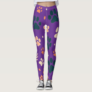 Leggings Légendes Empreintes de pattes jouées Pâtes de ch