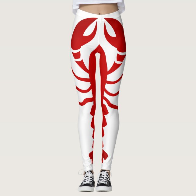 Leggings Légendes entières de homard (Devant)