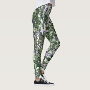Leggings Légendes florales et spirales