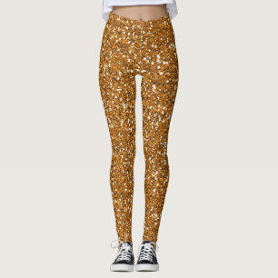 Leggings Légendes Gold Parties scintillant