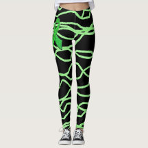 Légendes Lyme en noir et vert citron