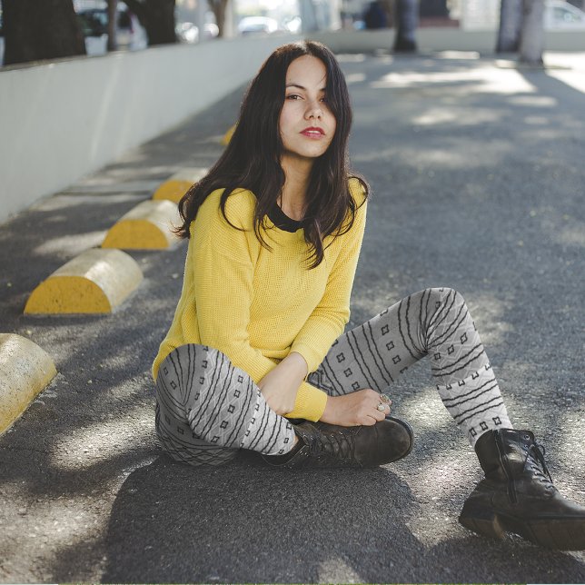 Leggings Légendes Motifs de gris noir (Créateur téléchargé)