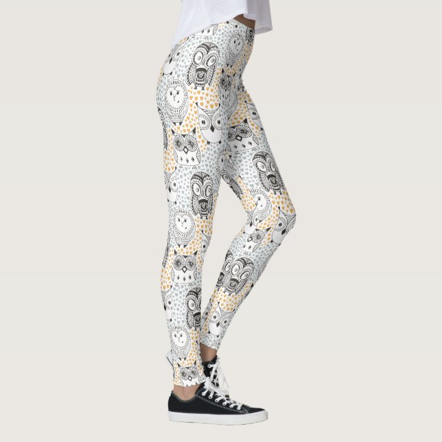 Leggings Légendes Motifs de hibou (Droite)